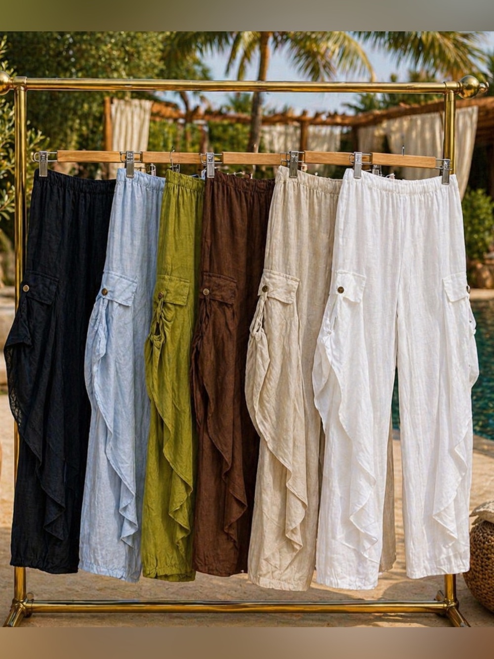 Made in Italy Linen Boho Pants (Restocked!)
